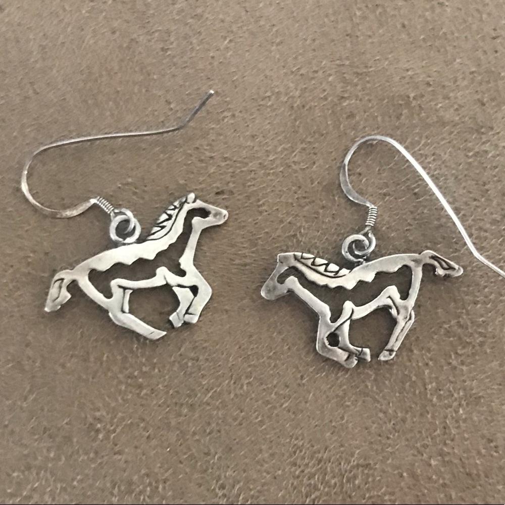 925 sterling silver horse earrings 🐎